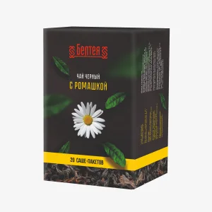 Чай чёрный с ромашкой, 20 саше-пакетов
