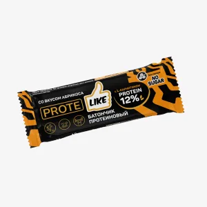 Протеиновый батончик Protelike со вкусом абрикоса, без сахара 40 г